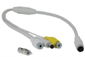 Lorex CVA6933R RCA or BNC and power to 6-PIN-DIN converter cable