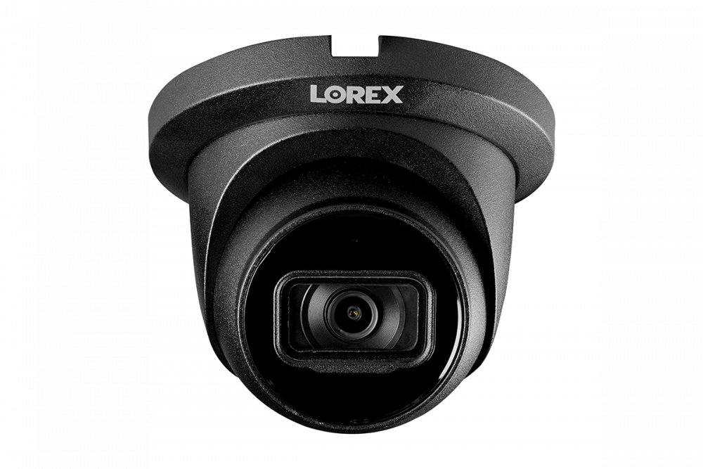 4K (8MP) Smart IP Black Dome Security Camera with Listen-in Audio