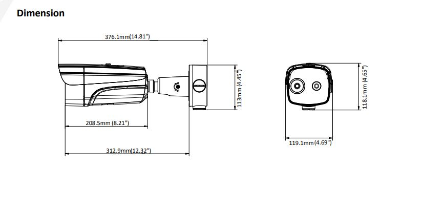 Hikvision DS-2TD2636B-15/P 15MM Temperature Screening