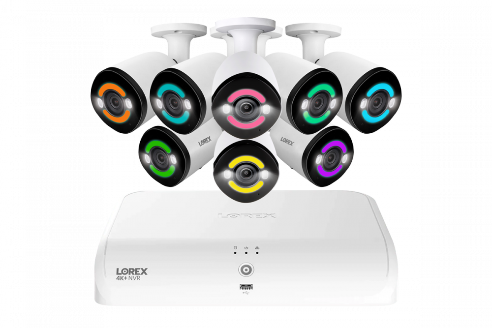 Lorex 4K+12MP Outdoor Security Camera System with IP Wired