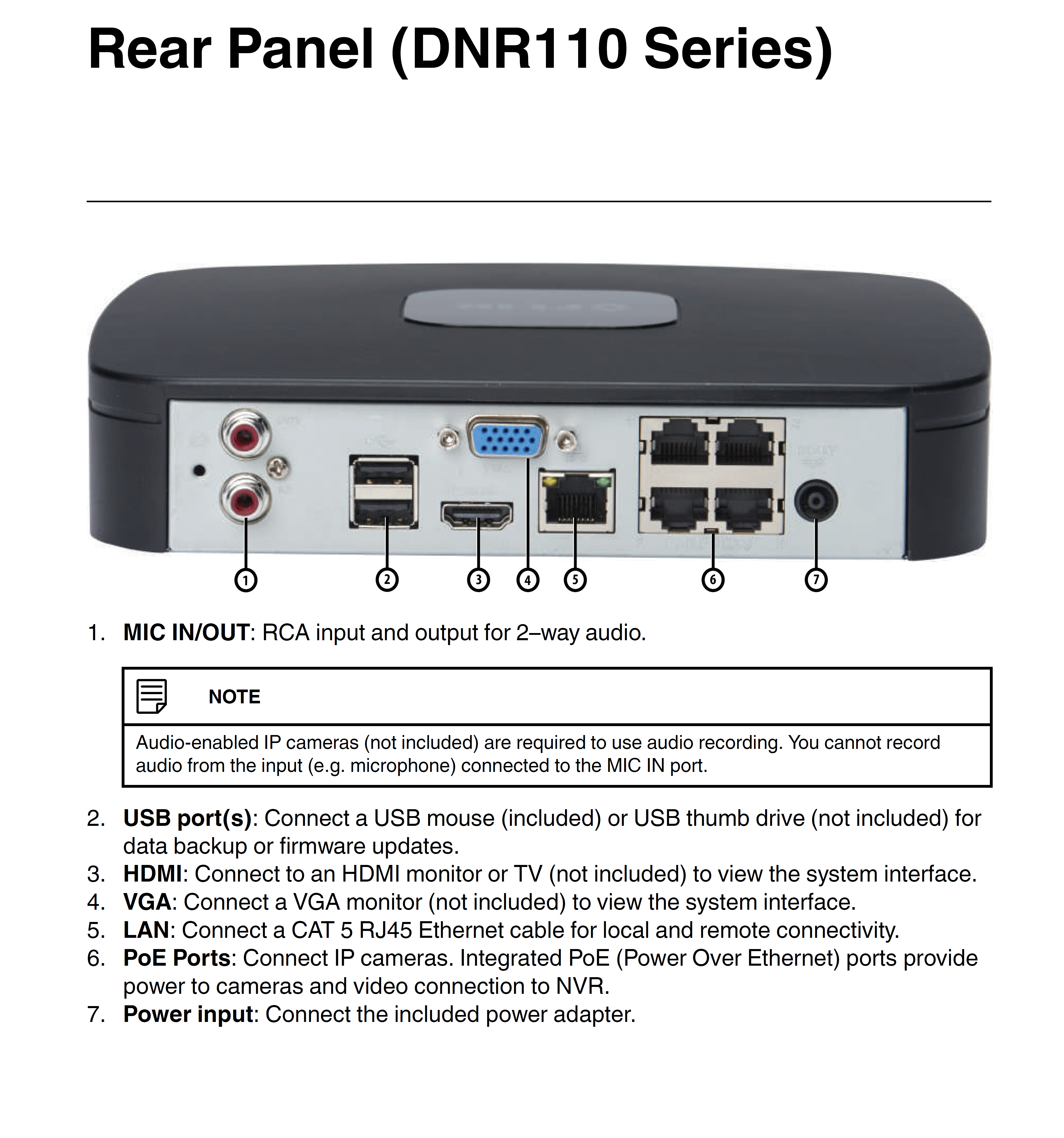 Lorex Black 1TB Preinstalled 4 PoE Port and Onvif IP Cameras Supports 720p/1080p/3MP/4MP/2K Flir 1 HDD Slot FLIR Digimerge DNR114P1 HD Security NVR 4 Channel Flir Cloud App