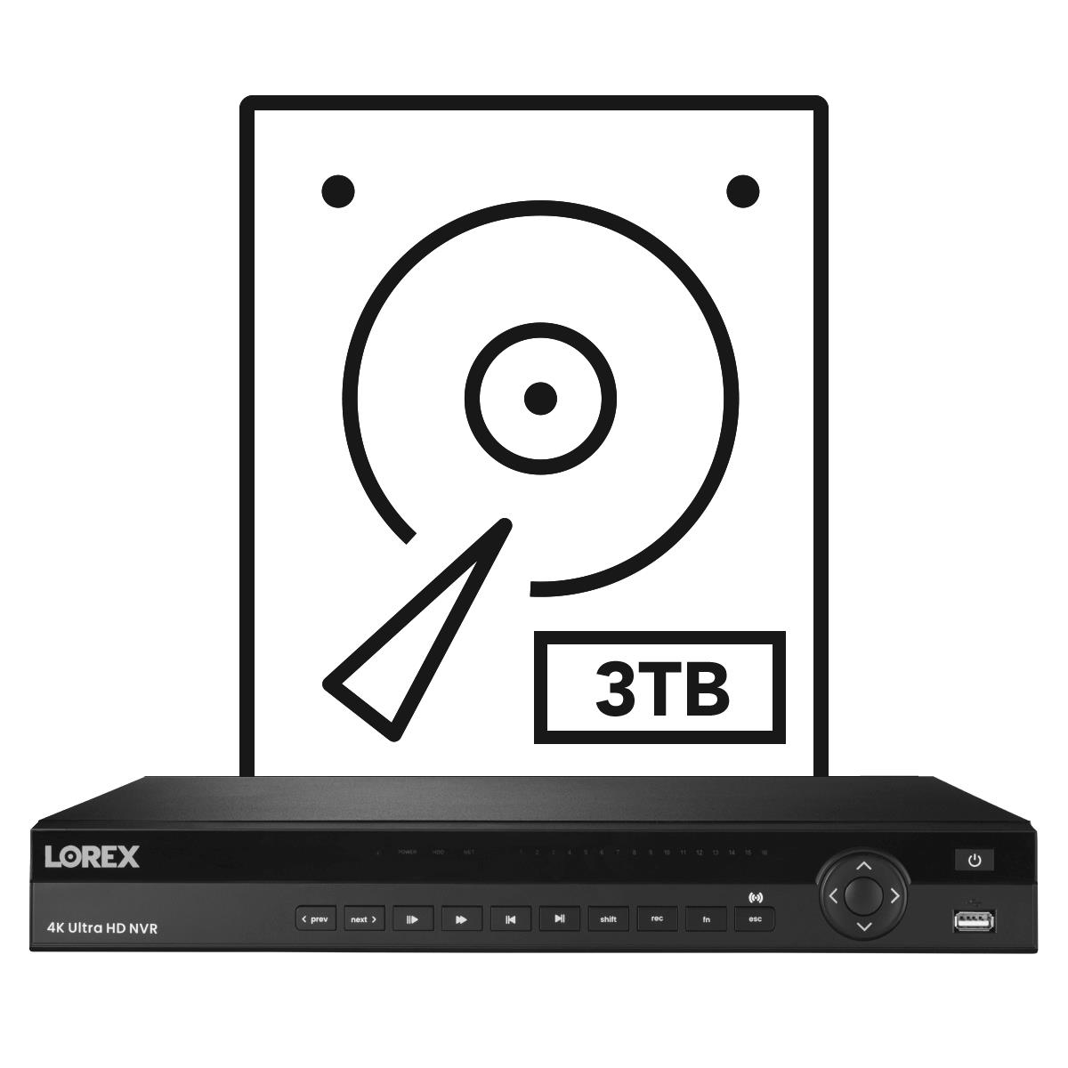 4K Nocturnal IP NVR System with 16 channel NVR Four Dome LNE9292B