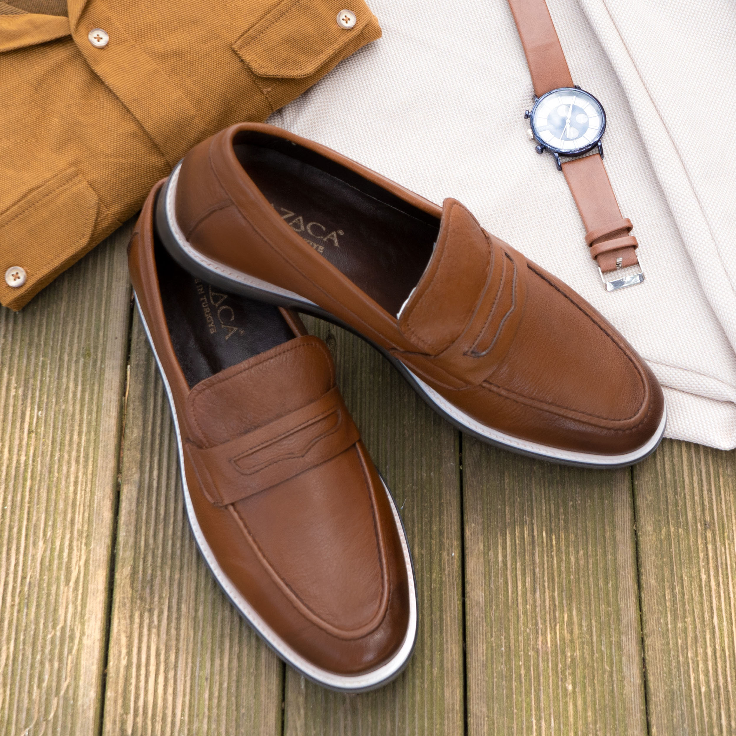 Mazaca Men’s Slip-On Penny Style Loafers, Classic Fashion Sneakers, Flat Casual - Picture 27 of 33