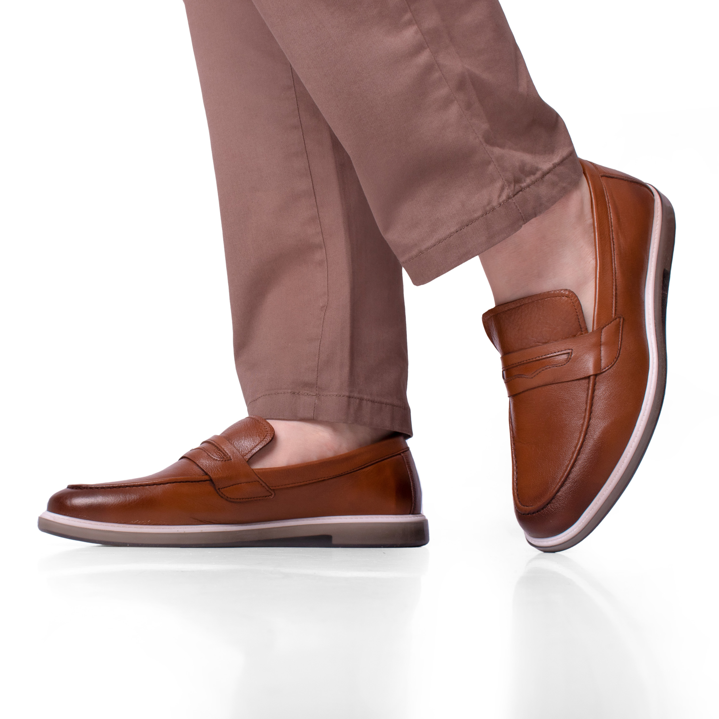 Mazaca Men’s Slip-On Penny Style Loafers, Classic Fashion Sneakers, Flat Casual - Picture 33 of 33